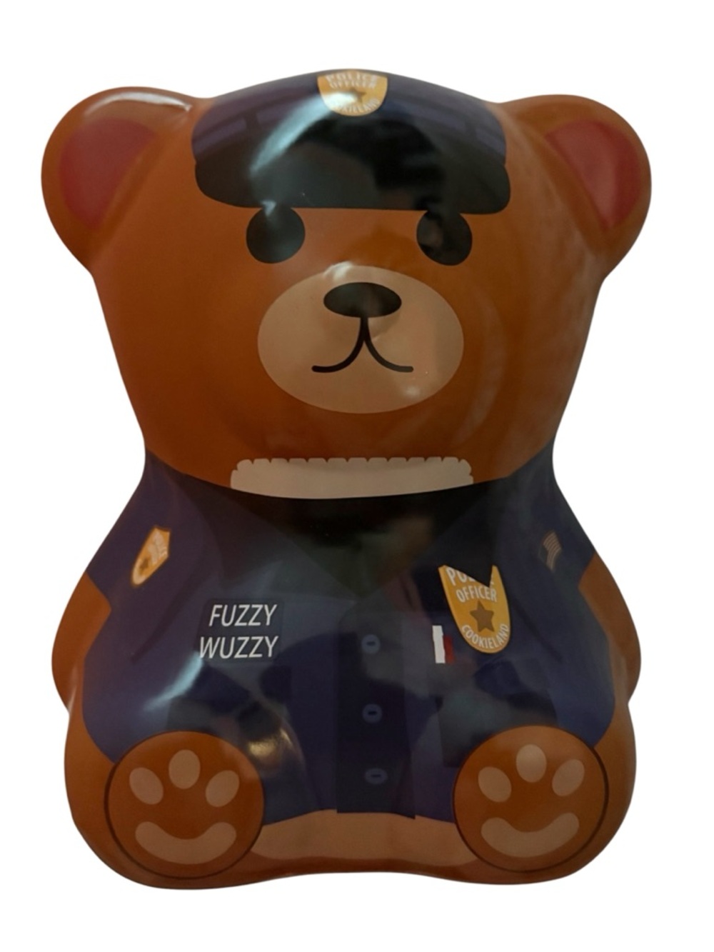 “Fuzzy Wuzzy” tin coin bank